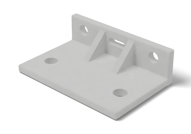 Render of a mounting bracket in Tough nylon · PA11
